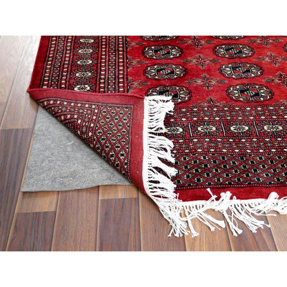 Tribal & Geometric Wool Hand Knotted Rug Red Red 5.1X7.6 -O061379