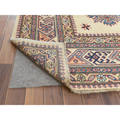 Kazak Wool Hand Knotted Rug Ivory Beige 9.0X11.8 -O061537