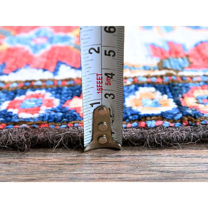 Kazak Wool Hand Knotted Rug Red 2.10x9.8 -O0618