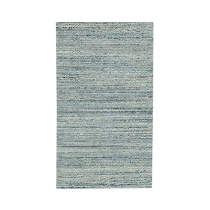 Modern and Contemporary Wool Hand Loomed Rug Green No Border 2.10X5.0 -O062050