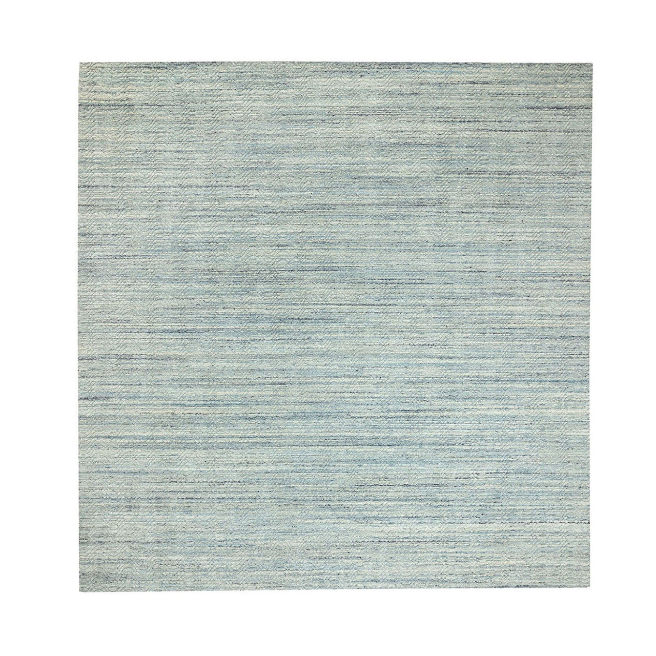 Green 11'10" x 11'9" Modern and Contemporary Handloom Wool Rug - Sku: O062052