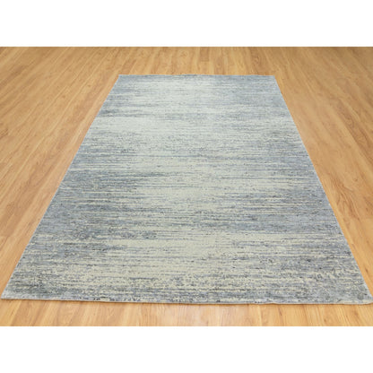 Hand-Loomed Wool Hand Loomed Rug Grey No Border 6.1X9.0 -O062056