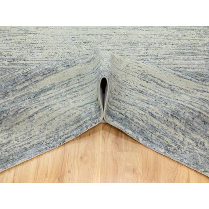Hand-Loomed Wool Hand Loomed Rug Grey No Border 6.1X9.0 -O062056