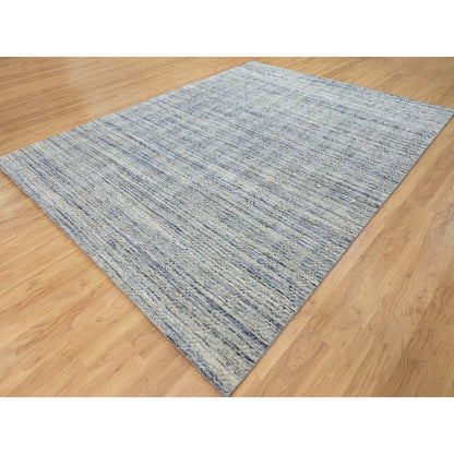 Modern and Contemporary Wool Hand Loomed Rug Ivory 9.0x11.10 -O062063