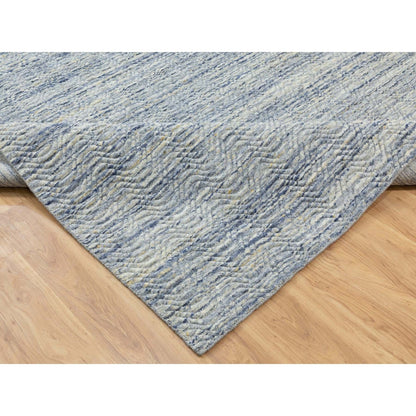 Modern and Contemporary Wool Hand Loomed Rug Ivory 9.0x11.10 -O062063