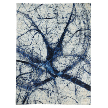 Modern and Contemporary Wool Hand Knotted Rug Grey No Border 9.1X12.0 -O062067