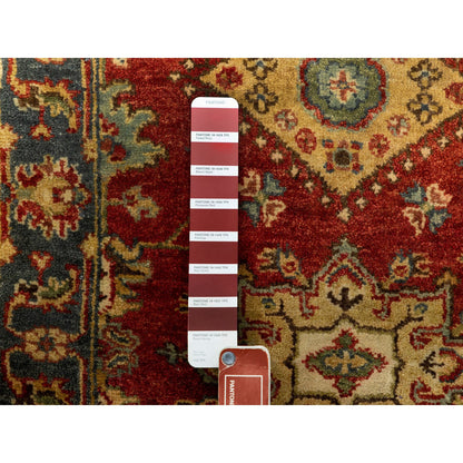 Heriz Wool Hand Knotted Rug Red Navy Blue 2.1X3.0 -O062090