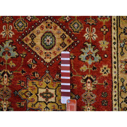 Heriz Wool Hand Knotted Rug Red Gold 3.0X5.0 -O062109