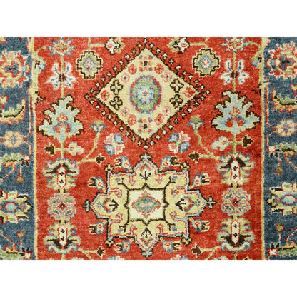 Heriz Wool Hand Knotted Rug Red Blue 2.6X15.10 -O062165