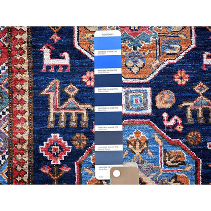 Kazak Wool Hand Knotted Rug Blue 2.9x8.4 -O0621