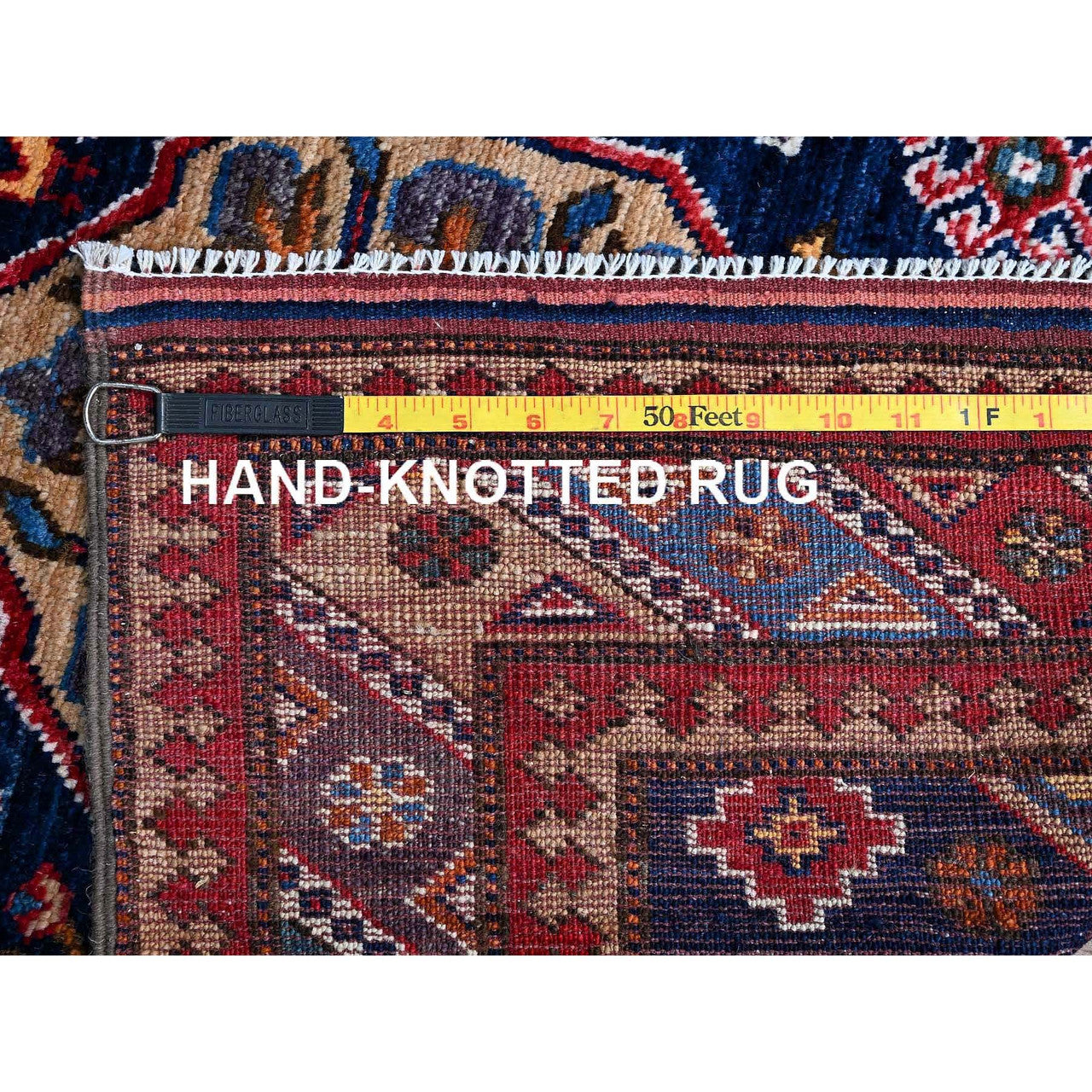 Kazak Wool Hand Knotted Rug Blue 2.9x8.4 -O0621