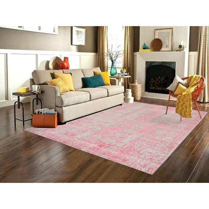 Modern and Contemporary Wool & Silk Hand Loomed Rug Grey No Border 7.10X10.1 -O062257
