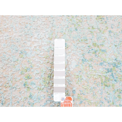 Wool and Silk Wool & Pure Silk Hand Knotted Rug Ivory No Border 3.1X5.0 -O062362