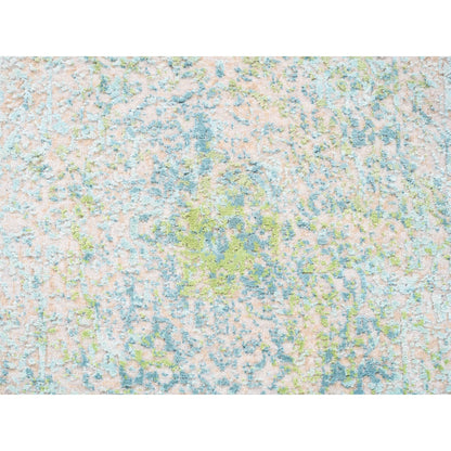 Wool and Silk Wool & Pure Silk Hand Knotted Rug Ivory No Border 3.1X5.0 -O062362