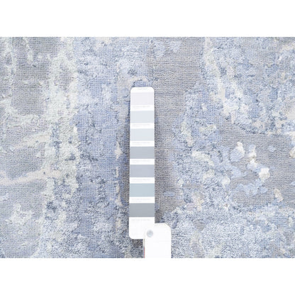 Modern and Contemporary Wool & Silk Hand Knotted Rug Grey No Border 3.1X5.1 -O062435