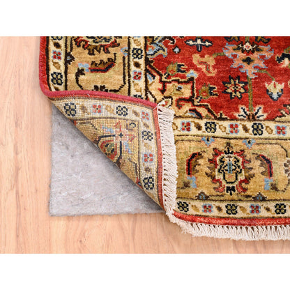 Heriz Wool Hand Knotted Rug Red 4.1x6.0 -O062651
