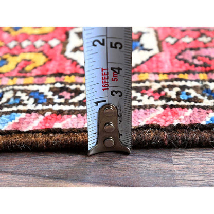 Kazak Wool Hand Knotted Rug Blue 3.1x9.7 -O0626