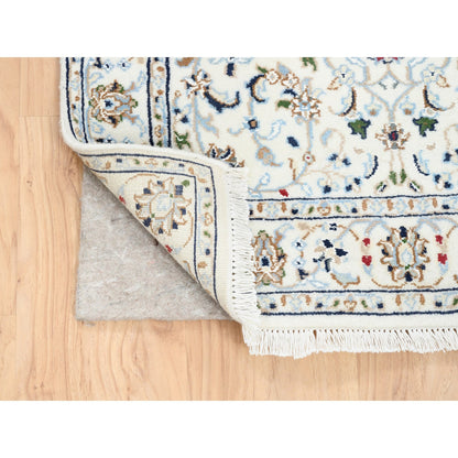 Fine Oriental Wool Hand Knotted Rug Ivory Ivory 2.8X8.0 -O062707