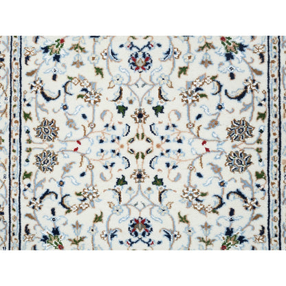 Fine Oriental Wool Hand Knotted Rug Ivory Ivory 2.8X8.0 -O062707