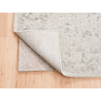 Modern and Contemporary Wool & Art Silk Hand Loomed Rug Beige Beige 11.10X14.9 -O062836