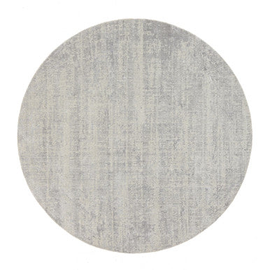Modern and Contemporary Wool & Silk Hand Loomed Rug Grey No Border 8.10X8.10 -O062864