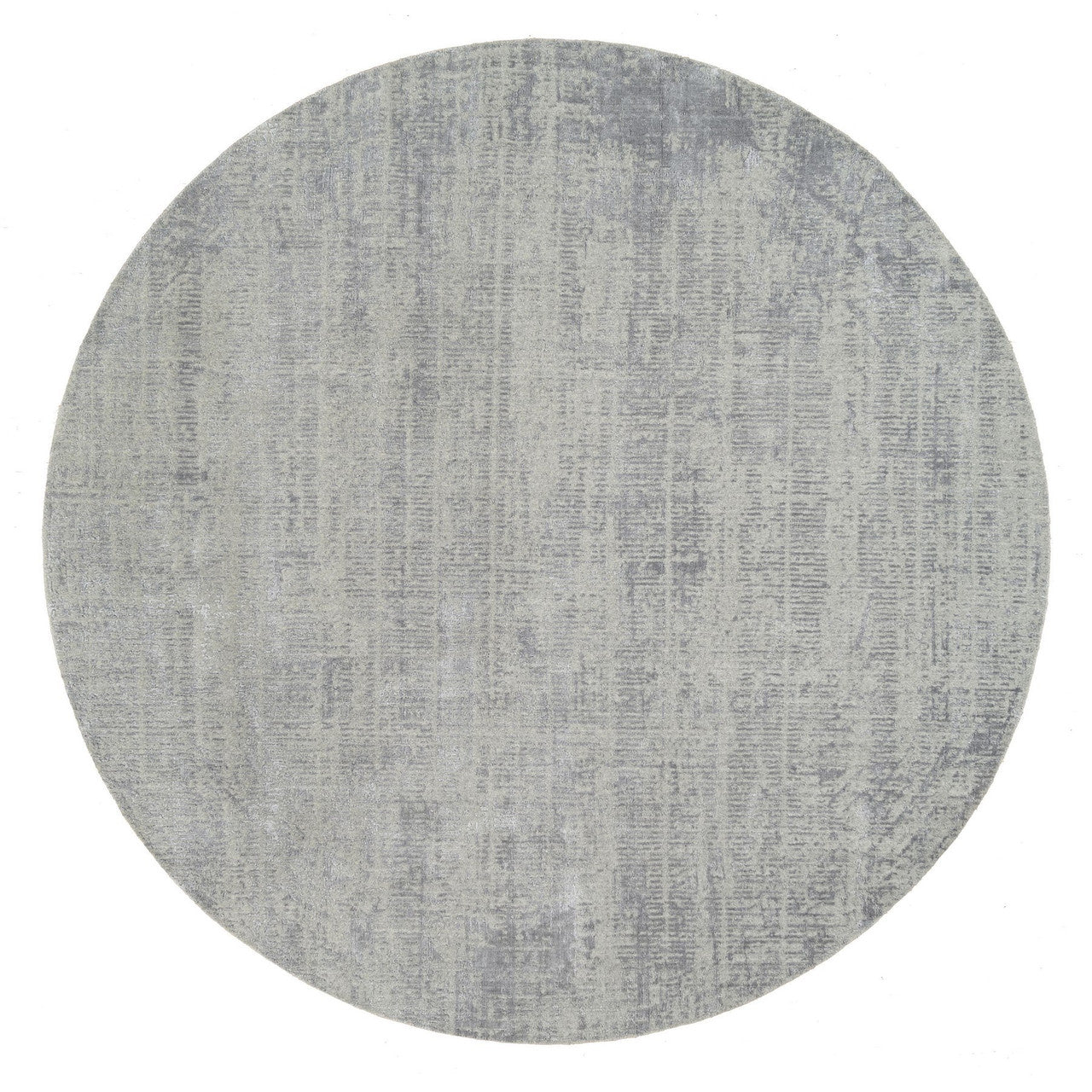 Gray 10'0" x 10'0" Modern and Contemporary Handloom Wool/Silk Rug - Sku: O062874