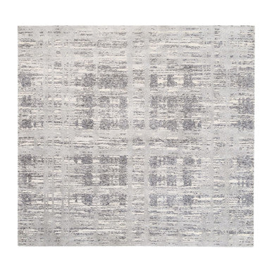 Modern and Contemporary Wool Hand Knotted Rug Grey No Border 8.0X8.0 -O062892
