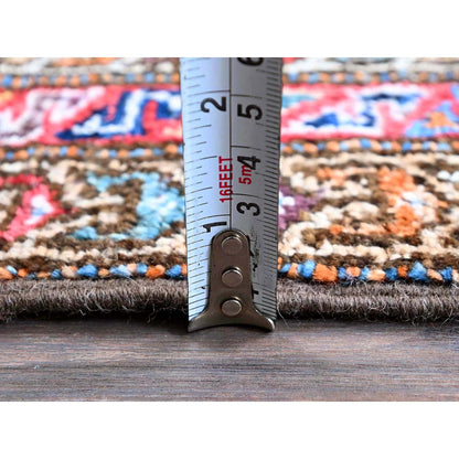 Kazak Wool Hand Knotted Rug Blue 2.10x4.6 -O0628