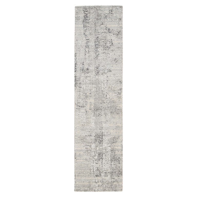 Modern and Contemporary Wool Hand Knotted Rug Grey No Border 2.5X10.0 -O062921