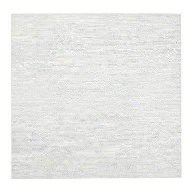 Modern and Contemporary Wool Hand Knotted Rug Ivory No Border 9.10X10.0 -O062924