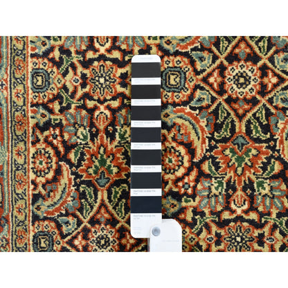 Fine Oriental Wool Hand Knotted Rug Black Red 3.1X5.2 -O062979