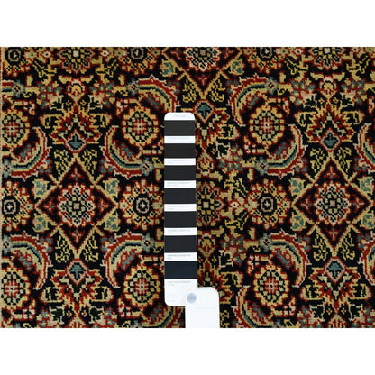 Fine Oriental Wool Hand Knotted Rug Black Red 3.0X5.0 -O062981