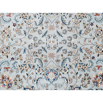 Fine Oriental Wool Hand Knotted Rug Grey Ivory 5.1X12.5 -O062996