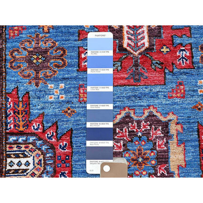 Kazak Wool Hand Knotted Rug Blue 2.10x4.9 -O0629