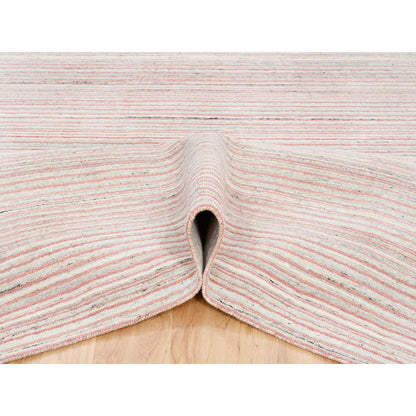 Modern and Contemporary Wool Hand Loomed Rug Pink No Border 9.0X12.0 -O063039