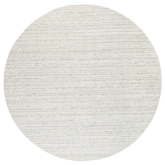 Modern and Contemporary Wool Hand Loomed Rug Grey No Border 11.10X11.9 -O063041