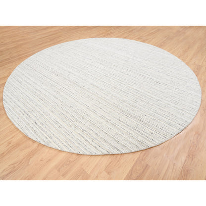 Modern and Contemporary Wool Hand Loomed Rug Grey No Border 11.10X11.9 -O063041