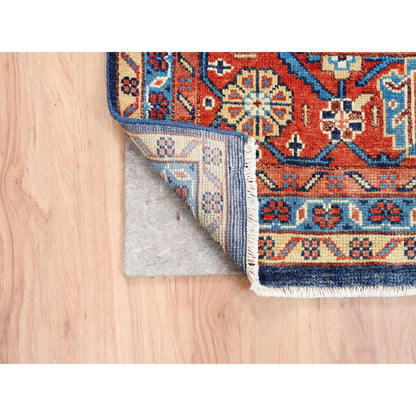 Heriz Wool Hand Knotted Rug Blue Red 9.1X12.0 -O063100