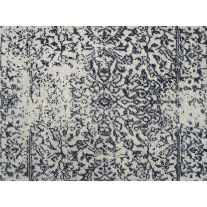 Modern and Contemporary Wool & Art Silk Hand Loomed Rug Grey No Border 2.6X6.0 -O063260