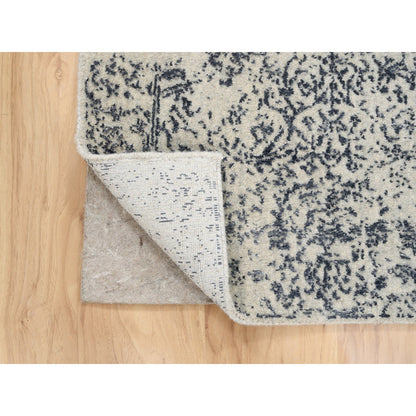 Modern and Contemporary Wool & Art Silk Hand Loomed Rug Grey No Border 2.6X6.1 -O063262