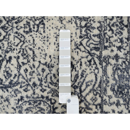 Modern and Contemporary Wool & Art Silk Hand Loomed Rug Grey No Border 2.6X6.1 -O063262