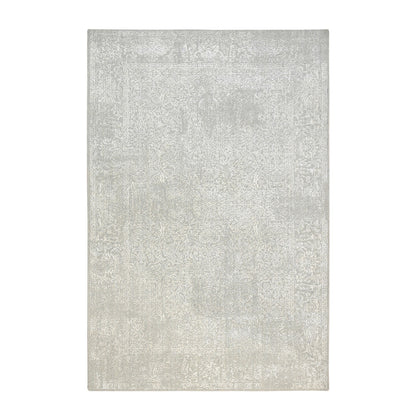 Modern and Contemporary Wool & Art Silk Hand Loomed Rug Beige No Border 6.0X9.2 -O063264