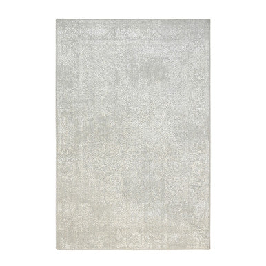 Modern and Contemporary Wool & Art Silk Hand Loomed Rug Beige No Border 6.0X9.2 -O063264