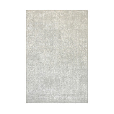 Modern and Contemporary Wool & Art Silk Hand Loomed Rug Beige No Border 6.0X9.2 -O063269