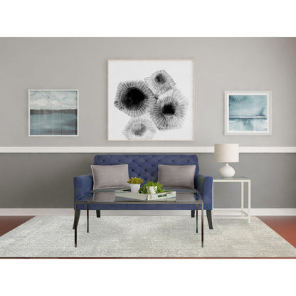 Modern and Contemporary Wool & Art Silk Hand Loomed Rug Beige No Border 6.0X9.2 -O063269