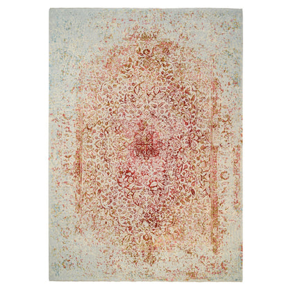 Modern and Contemporary Wool & Silk Hand Knotted Rug Ivory No Border 10.0X14.0 -O063271