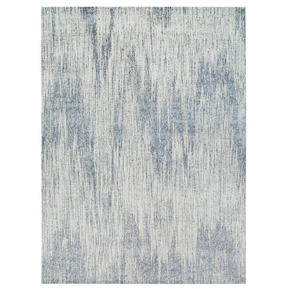 Modern and Contemporary Wool & Art Silk Hand Loomed Rug Grey No Border 12.0X18.0 -O063302