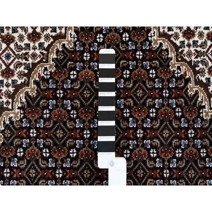 Fine Oriental Wool Hand Knotted Rug Black Black 3.10X10.4 -O063320