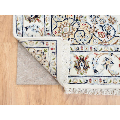 Fine Oriental Wool Hand Knotted Rug Ivory Ivory 4.1X12.0 -O063399