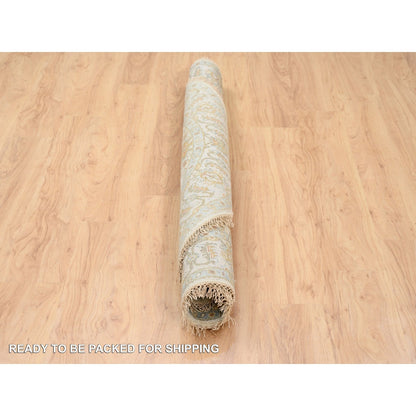 Heriz Wool Hand Knotted Rug Ivory Ivory 6.1X6.0 -O063419